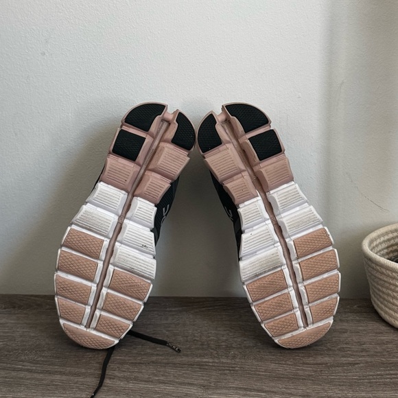 On Running Women’s 7 Cloudflow Rock Grey Rose Athletic Sneakers Shoes Cloudtec - Picture 5 of 6